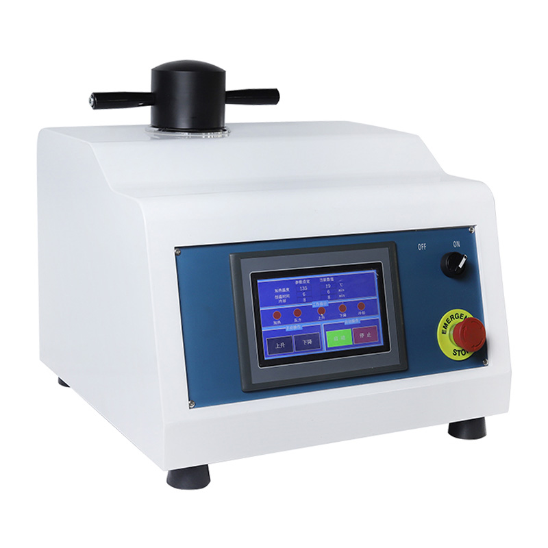 เครื่องติดตั้งชิ้นงาน Metallographic อัตโนมัติเต็มรูปแบบ ZXQ-1 พร้อมระบบระบายความร้อนด้วยน้ำ